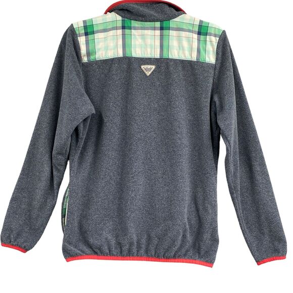 Columbia PFG Fleece Pullover Jacket M 1/4 Snap Gorpcore Granola Fishing Camping - Picture 2 of 10